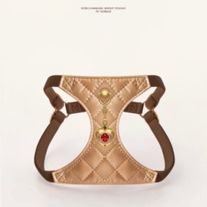 Luxury Champagne Gold Jewelry Dog /Cat Harness
