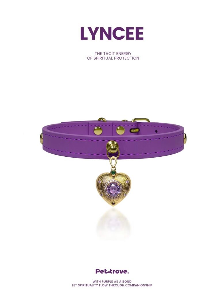 Deep Purple Crystal Dog /Cat Collar style 1