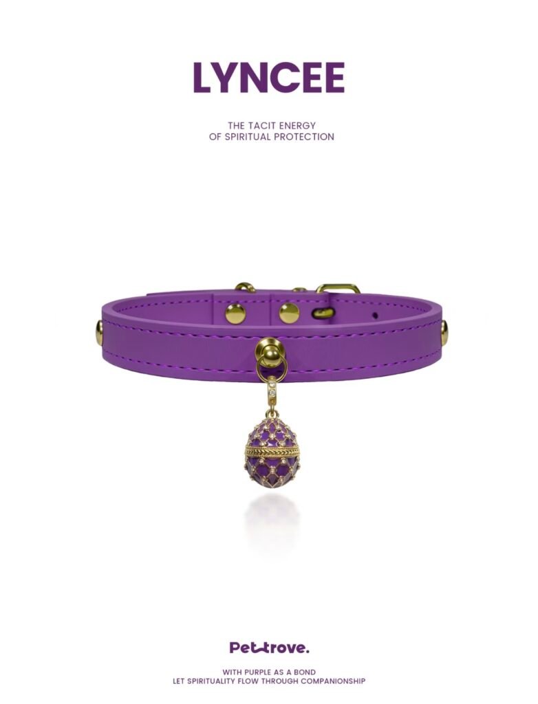 Deep Purple Crystal Dog /Cat Collar style 2