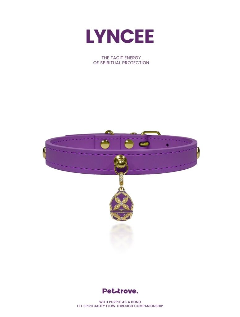 Deep Purple Crystal Dog /Cat Collar style 3