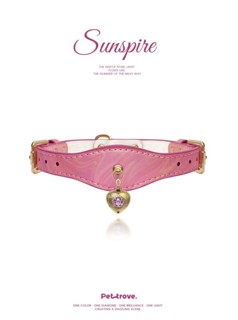 Cherry Blossom Pink Crystal Cat/Dog Collar style 3