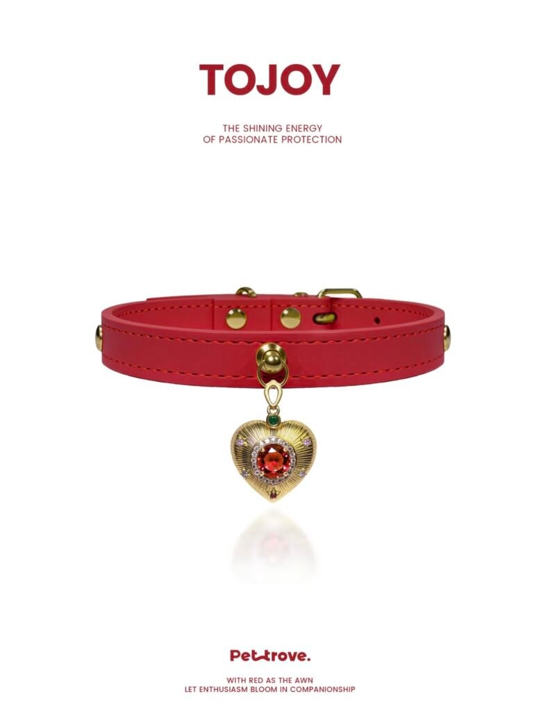 Red Gilded Cat & Dog Collar style 1