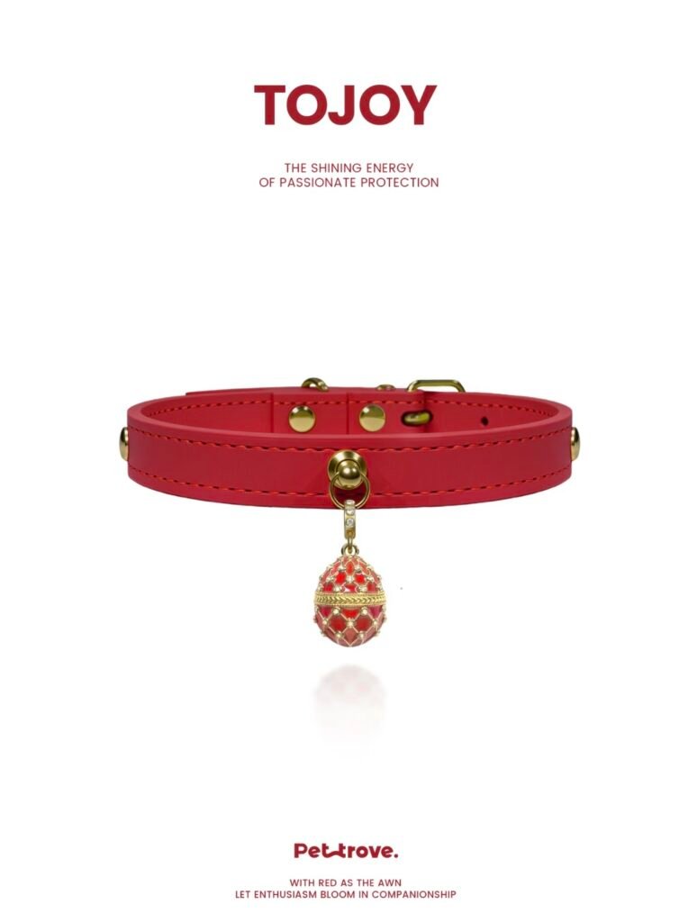 Red Gilded Cat & Dog Collar style 2
