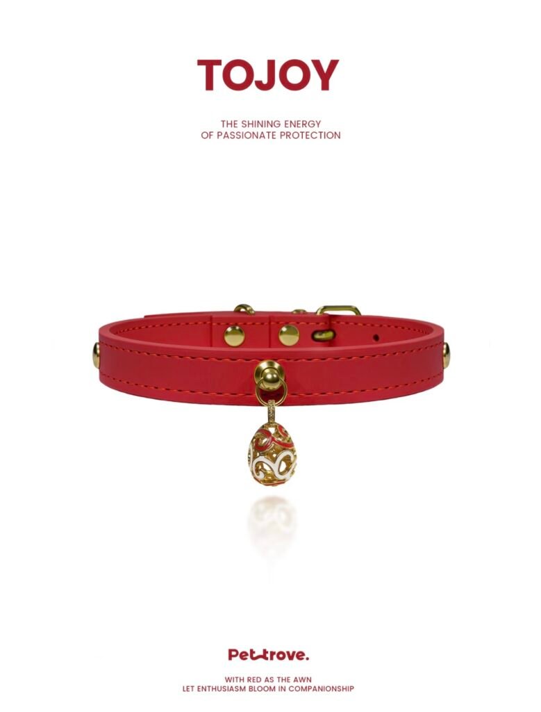 Red Gilded Cat & Dog Collar style 4