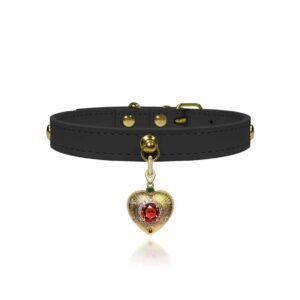Gilded Heart Jewel Cat & Dog Collar