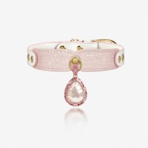 Pink Mother-of-Pearl Jewel Cat & Dog Collar